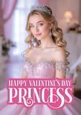 Pretty Valentine's Day Card – Princess – Blonde created by Paul Stevens