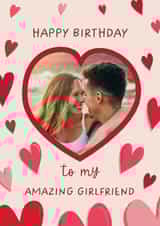 Personalised Birthday Photo Card created by The Pattern Press - Classic Birthday Card - Amazing Girlfriend