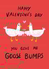 Funny Valentine's Day Card - Goose Bumps created by Dandelion Stationery