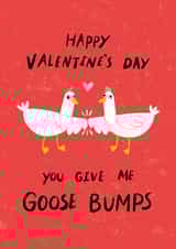 Funny Valentine's Day Card - Goose Bumps created by Dandelion Stationery