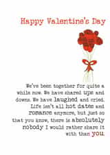 Heartfelt Valentine's Card - Nobody But You created by Dandelion Stationery