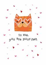 Thoughtful love-themed card for a partner / significant other - puur-fect created by Dandelion Stationery