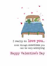 Funny Valentine's Card - You're Annoying - Love created by Dandelion Stationery