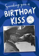 Cute Birthday Card - Birthday Kiss - Battersea Heritage History Card created by Cardology
