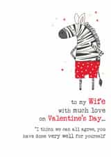 Funny Valentine's Card - For Wife - You Did Well created by Dandelion Stationery