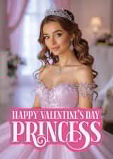 Pretty Valentine's Day Card – Princess – Brunette created by Paul Stevens