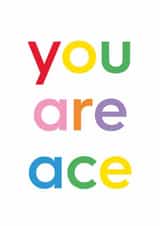 Classic Thank You/Congratulations Card - You Are Ace created by Holly Hall