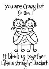 For that crazy friend created by O'Dials Emporium