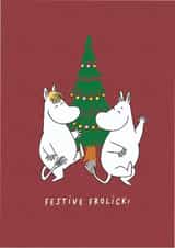 Cute Christmas Card - Moomin - Festive Frolick created by Moomin Characters