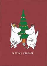 Cute Christmas Card - Moomin - Festive Frolick created by Moomin Characters