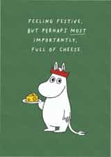 Funny Christmas Card - Moomin - Full Of Cheese created by Moomin Characters