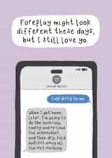 Funny Valentine's Day Card - Dirty Talk - Cleaning created by Sarah Harding