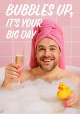 Funny Birthday Card - Bubble Bath created by AbiGoLucky