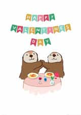 Cute Otters Valentine's Day Dinner created by Nazli Brennan