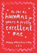 Cute Valentine's Day Card - From The Dog/From The Cat - Excellent Human created by Bow & Bell