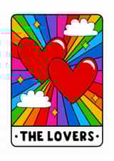 Fun Valentine's Day Card - The Lovers - Tarot Card created by The Blunt Badger