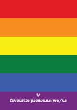 Pronoun LGBTQ+ - Card to Celebrate the perfect Valentine's Day created by Hello Sausage