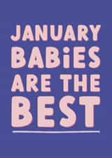 A Birthday Card For Anyone Born In January! created by Sarah Harding