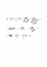 I fancy the pants off you Valentines card created by Happy Street