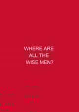 Funny Feminist Christmas Card ' Where are all the wise men' created by Danielle Ellen