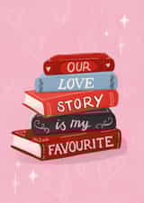 Cute Valentine's Day/Anniversary Card - Our Love Story - Books created by Silky Rose Design