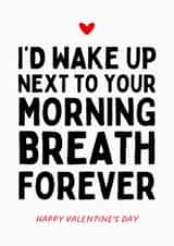 Funny Valentine's Day Card - Morning Breath created by Sundiva Designs