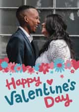 Personalised Valentines Day Photo Card created by Josie Gledhill - Happy Valentine's Day - A classic, cute and colourful Valentines card