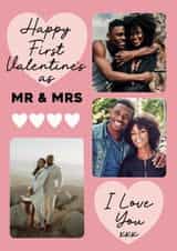 Personalised Valentines Day Photo Card created by Stuck Shop Gifts - Cute Photo Card - First Valentine's Married - Mr and Mrs