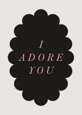 Classic Valentine's Day Card - I Adore You created by Holly Hall
