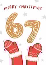 Funny Christmas Card - Six Seven TikTok Meme - 67 created by Arrow Gift Co