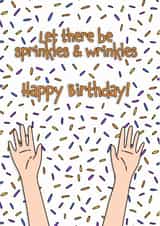 Funny birthday card - sprinkles and wrinkles created by Deadpixel