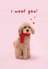 Cute Valentine's Day Card - I Woof You created by Lemon and Sugar 