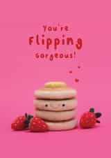 Cute Valentine's Day Card - Pancakes - Flipping Gorgeous created by Lemon and Sugar 