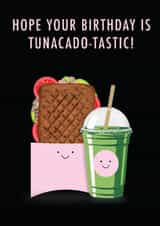 Cute Joe & the Juice tunacado style birthday card created by Bhav creates
