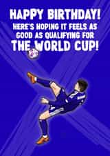 Scotland Birthday Card - Scott Mctominay - Overhead Kick created by ZB CREATIVE