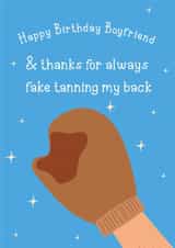 Funny Birthday Card - For Boyfriend - Fake Tanning created by @Laura Lonsdale Designs