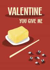 Funny Valentine's Day Card - Butterflies created by Pickled Prints