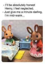 Rude Anniversary Card – Partner Birthday – Mid-Wank Neglect created by Brainbox Candy