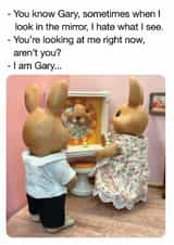 Funny Anniversary Card – Look In the Mirror created by Brainbox Candy