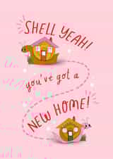 Cute New Home Card – Shell Yeah You've Got a New Home! created by Chipper Prints