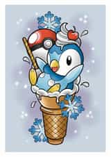 Pokémon greetings card for the Pokémon lover in your life. created by Kayleigh Hughes