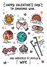 Cute Valentine’s Day Card for Wife – Heartfelt and Meaningful created by Lyndsay Moon