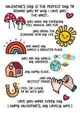 Cute Valentine’s Day Card for Wife – Sweet  & Meaningful created by Lyndsay Moon