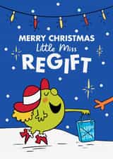 Funny Christmas Card - For Her - Mr. Men - Little Miss Regift created by Mr. Men