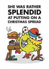 Cute Christmas Card - Splendid Spread - Mr. Men created by Mr. Men