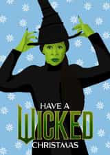 Fun Christmas Card - Wicked - Elphaba created by Pink Peach Cards