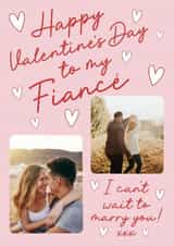 Personalised Valentines Day Photo Card created by Stuck Shop Gifts - Classic Valentine's Day Card - For Fiancé - Engaged