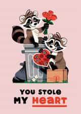 Cute Valentines Day Card - For Significant Other - You Stole My Heart created by Folio | Ian Owen