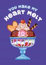 Cute Valentine's Day Card - For Significant Other - You Make My Heart Melt created by Folio | Ian Owen