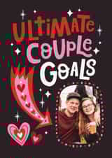 Personalised Valentines Day Photo Card created by Dotty Black - Classic Valentine's Day Card - Ultimate Couple Goals